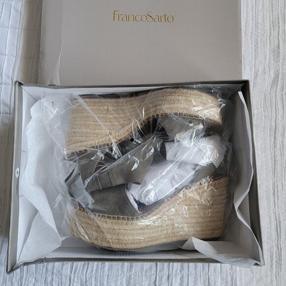 Franco Sarto Women's Treasure 2 Spadrille Sandals Olive Green Sizes 7.5 - 9 NWB - Picture 8 of 13